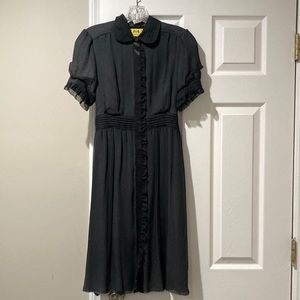 Juicy couture dark gray Silk dress